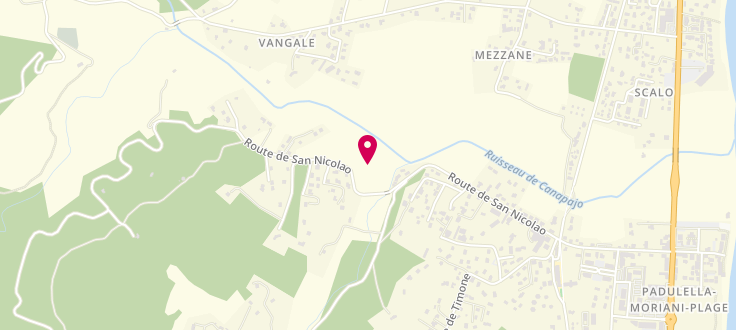 Plan de Maison des Services Départementaux de Costa Verde, Route du village, 20230 San-Nicolao