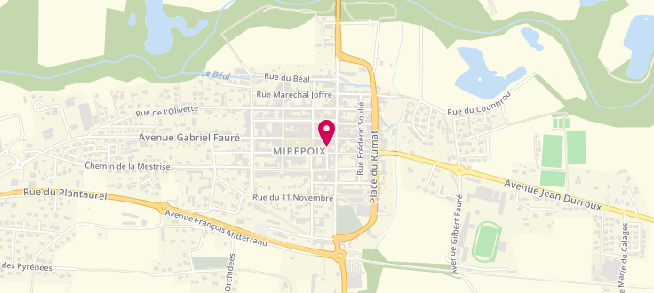 Plan de Centre de PMI de Mirepoix, 33 Cours Louis-Pons-Tande, 09500 Mirepoix