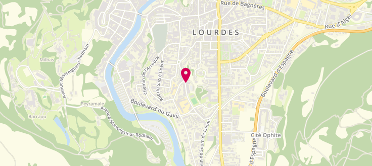 Plan de Maison Départementale de Solidarité de Lourdes - Pays des Gaves, 19 Boulevard Roger-Cazenave, 65100 Lourdes