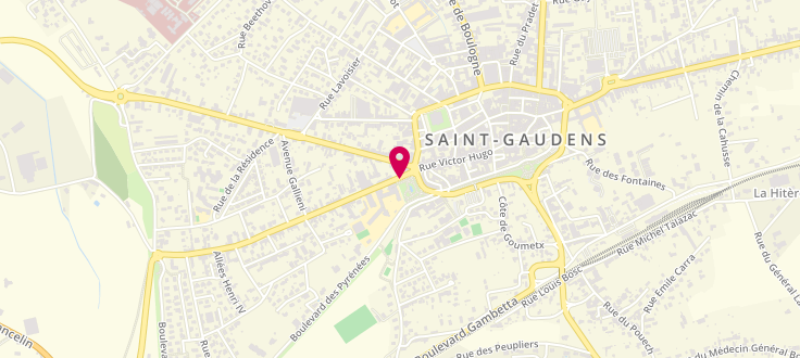 Plan de Maison des Solidarités de Saint-Gaudens, 4 Avenue du Maréchal-Foch, 31800 Saint-Gaudens