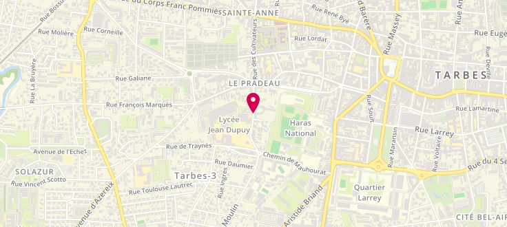 Plan de Maison Départementale de Solidarité de Tarbes - Gaston Dreyt, 5 Rue Gaston-Dreyt, 65000 Tarbes