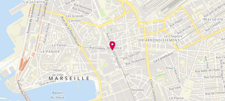 Plan de Maison départementale de la solidarité de Marseille - 1er arrondissement - Préssensé, 47 Cours Belsunce, 13001 Marseille