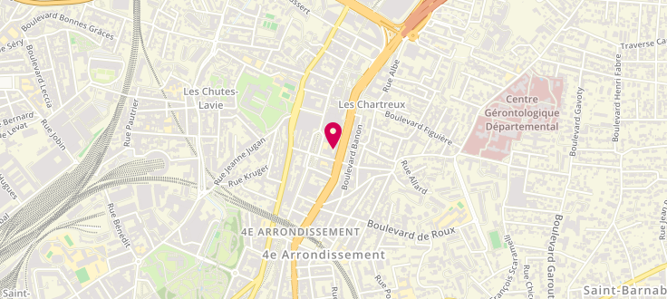 Plan de Maison départementale de la solidarité de Marseille - 4ème et 12ème arrondissements, 21, Rue Pierre Roche, 13004 Marseille