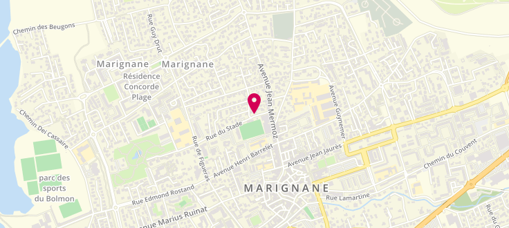 Plan de Maison départementale de la solidarité de Marignane, Rue du Stade, 13700 Marignane