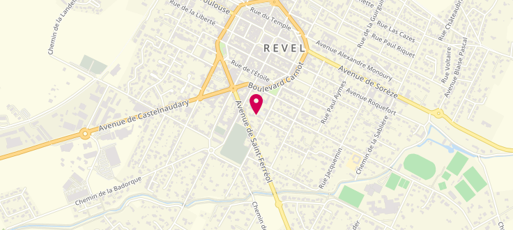 Plan de Maison des Solidarités de Revel, 4 Avenue Ricalens, 31250 Revel
