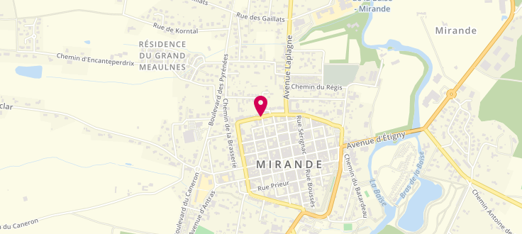 Plan de Maison Départementale des Solidarités de Mirande, Boulevard Centulle III, 32300 Mirande