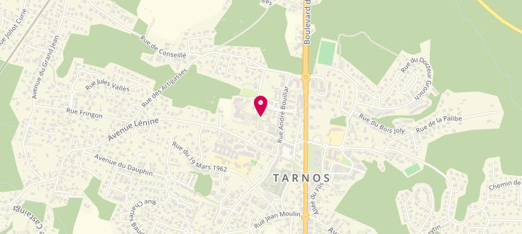 Plan de Centre Médico Social de Tarnos, 13 Rue de Tichené, 40220 Tarnos