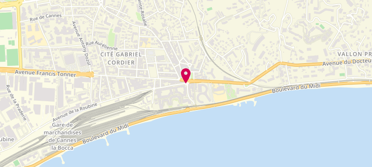 Plan de Centre de Protection Maternelle et Infantile de Cannes-La-Bocca, 2 rue de la Verrerie, 06150 Cannes