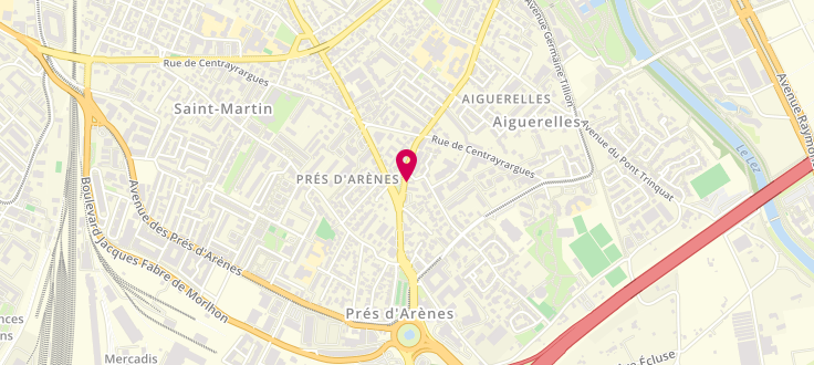 Plan de Agence départementale de la solidarité de Montpellier - Paillade - Mosson, Espace Solidarité<br />
181, Ave du Biterrois, 34000 Montpellier