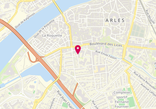 Plan de Maison départementale de la solidarité d'Arles - Camargue, 11 Rue Romain-Roland<br />
Espace Solidarité du Pays d'Arles, 13200 Arles
