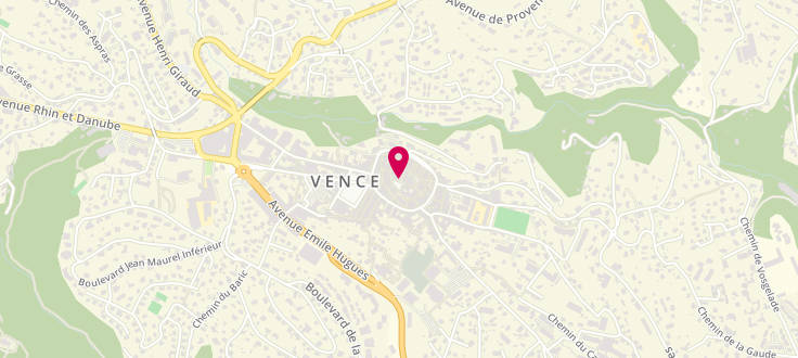 Plan de France services de Vence, Place Clémenceau<br />
Passage Cahours, 06140 Vence