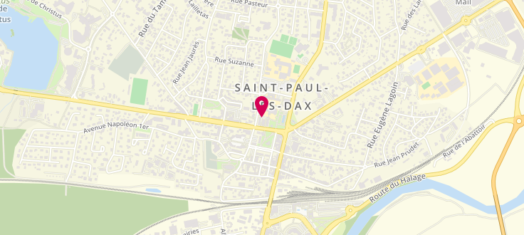Plan de Centre Médico Social de Saint-Paul-lès-Dax, Résidence Metge <br />
119 Avenue de la Résistance, 40990 Saint-Paul-lès-Dax