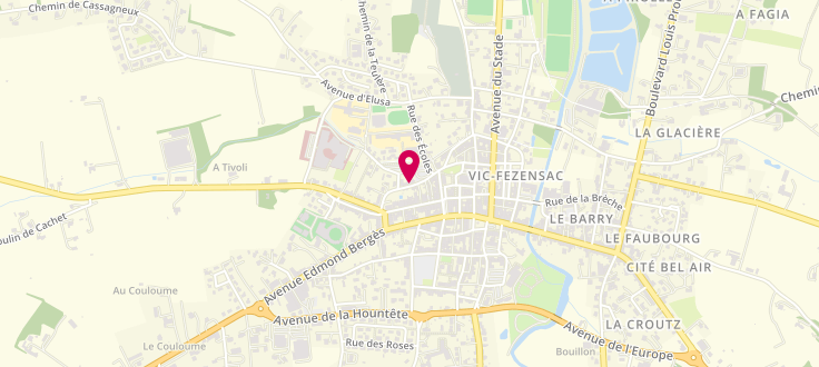 Plan de Pôle d’Action Sociale de Vic-Fezensac, 6 Rue des Femmes, 32190 Vic-Fezensac