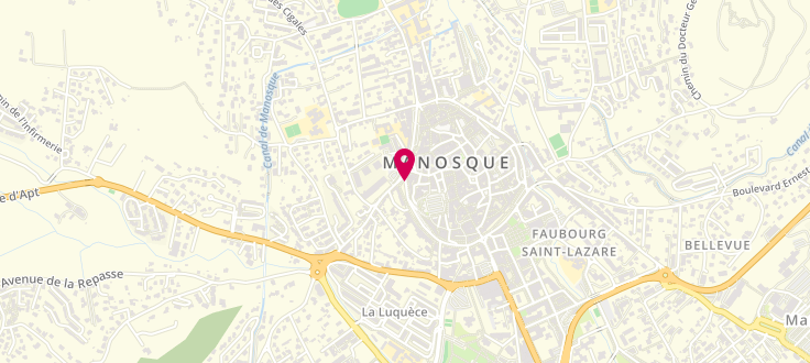 Plan de Centre médico-social de Manosque, 49 boulevard Elémir Bourges, 04100 Manosque