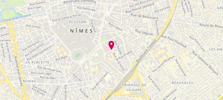 Plan de Centre médico-social de Nîmes - La Pitié, 5 rue de la pitié, 30000 Nîmes