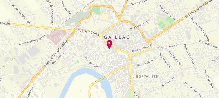 Plan de Maison du Département de Gaillac, 12 Rue Hippolyte-Rigal, 81600 Gaillac