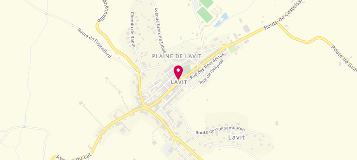 Plan de Centre Médico-Social de Lavit, 57 Rue de la République, 82120 Lavit