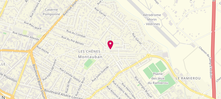 Plan de Centre Médico-Social de Montauban - Lenôtre, Rue Lenôtre, 82000 Montauban
