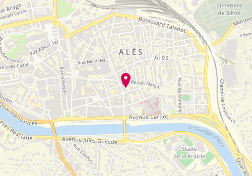 Plan de Centre médico-social d'Alès - Alesia, 24 boulevard Gambetta, 30100 Alès
