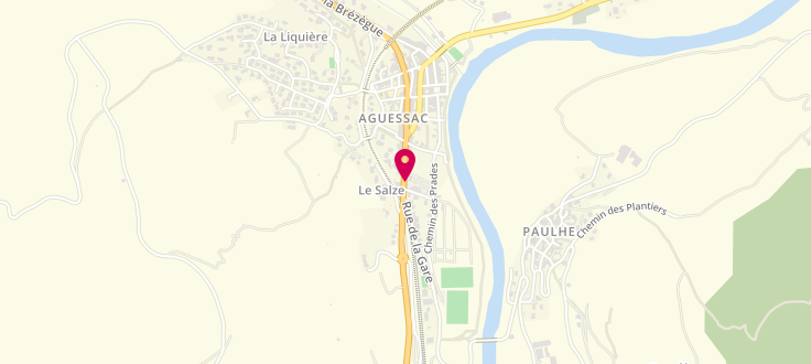 Plan de Point d'accueil PMI d'Aguessac, Mairie, 12520 Aguessac