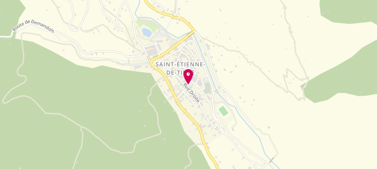 Plan de Centre de Protection Maternelle et Infantile de Saint-Etienne-de-Tinée, 1 rue des Communes de France, 06660 Saint-Étienne-de-Tinée