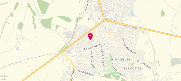 Plan de Point d'accueil PMI de Luc-la-Primaube, 18 place du Ségala, 12450 Luc-la-Primaube