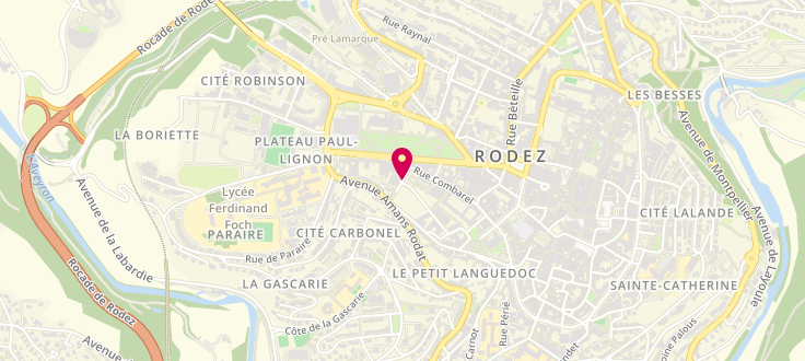 Plan de Maison des Solidarités de Rodez - Agglomération, 4 Rue François-Mazenq<br />
Centre Médico-Social, 12000 Rodez