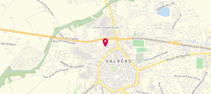 Plan de Centre Médico Social de Valréas, Allée de Verdun, 84600 Valréas