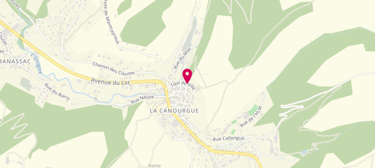 Plan de Permanence PMI de La Canourgue, Tour de Ville, 48500 La Canourgue
