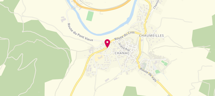 Plan de Permanence PMI de Chanac, Mairie<br />
 Place de la Bascule, 48230 Chanac