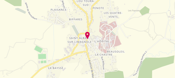 Plan de France services de Saint-Alban sur Limagnole, 24 Grand Rue<br />
Bureau de Poste, 48120 Saint-Alban-sur-Limagnole