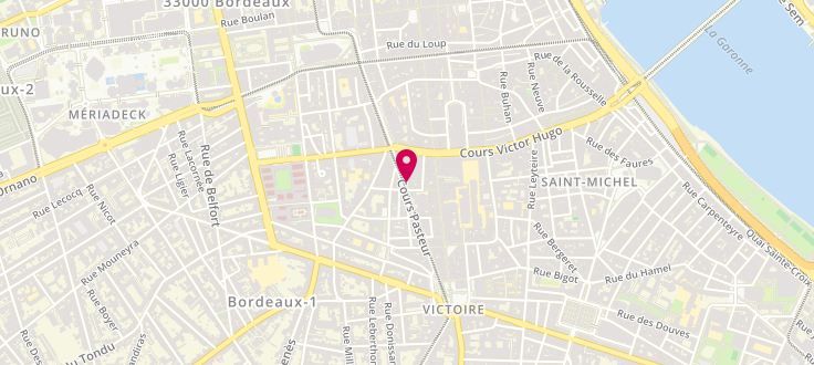 Plan de Maison Départementale de la Solidarité et de l'Insertion de Bordeaux - Saint Michel, 18 Rue de Canihac, 33000 Bordeaux