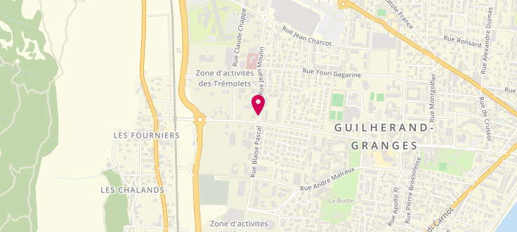 Plan de Centre médico-social de Guilherand-Granges, 740 Rue Jean-Moulin, 07500 Guilherand-Granges