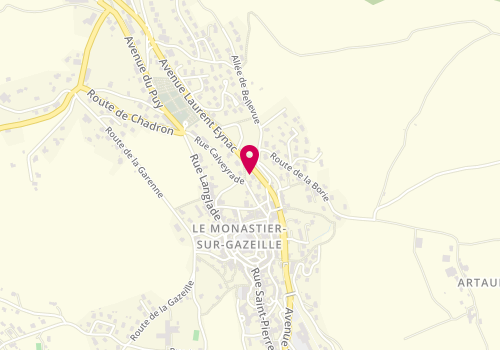Plan de CMS du Monastier sur Gazeille, Pole Laurent Eynac<br />
30, Rue St Pierre, 43150 Le Monastier-sur-Gazeille