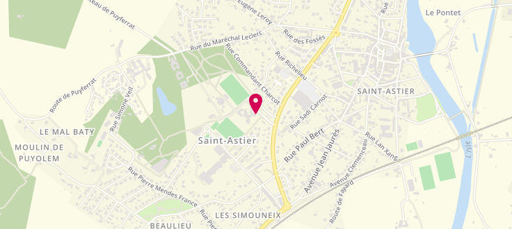 Plan de Centre médico-social de Saint-Astier, Gimel, 24110 Saint-Astier