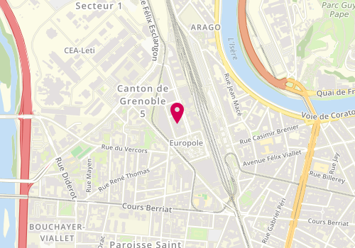 Plan de Point d'accueil PMI de Grenoble - Antenne sociale - Service autonomie, 15, avenue Doyen-Louis-Weil, 38000 Grenoble