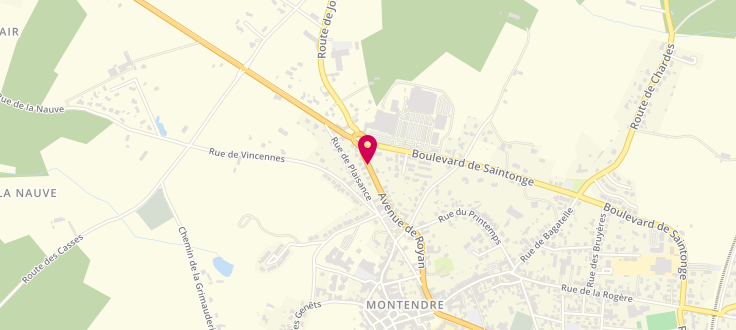 Plan de Point d'accueil PMI de Montendre - Antenne de la Délégation Territoriale, avenue de Royan, 17130 Montendre
