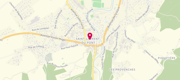 Plan de France services de Saint Laurent de Pont, Place de la Mairie, 38380 Saint-Laurent-du-Pont