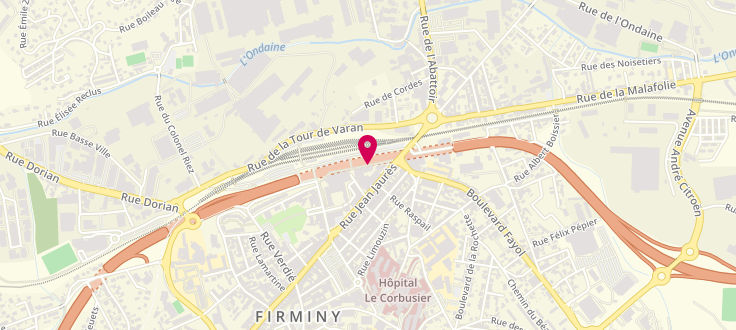 Plan de Centre de Protection Maternelle et Infantile de Firminy, 4 Place de la Plantée, 42700 Firminy
