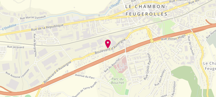 Plan de Espace d'Action Sociale et de Santé du Chambon Feugerolles - Pôle des Services, 2 boulevard d'Auvergne, 42500 Le Chambon-Feugerolles