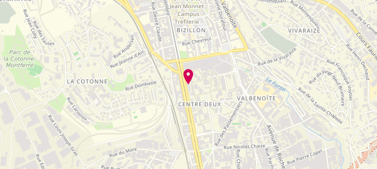 Plan de Point d'accueil PMI de Saint-Étienne - Centre 2, 11 rue des Docteurs Charcot, 42100 Saint-Étienne