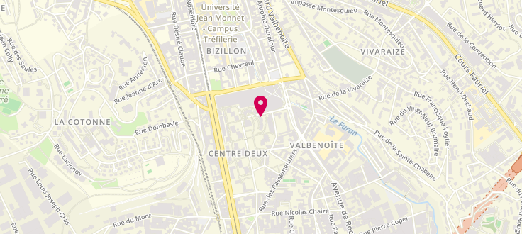 Plan de Centre de consultation de Saint-Étienne - Solaure, 4 Bis rue des Trois Meules, 42100 Saint-Étienne