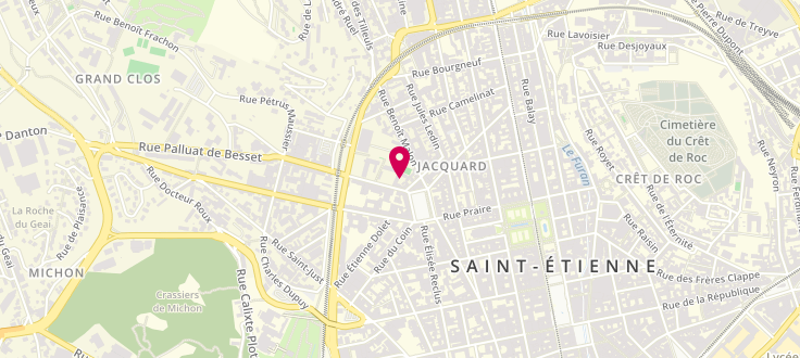 Plan de Point d'Accueil de Saint-Étienne - Jacquard, 4 rue Victor Duchamp, 42100 Saint-Étienne
