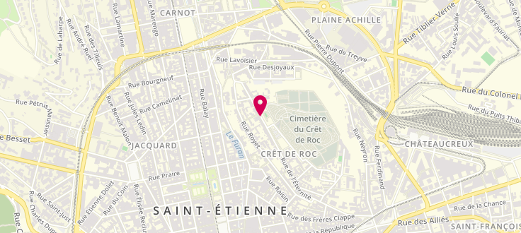 Plan de Maison de quartier du Crêt de Roch de Saint-Étienne, 65 rue de l'Eternité, 42100 Saint-Étienne