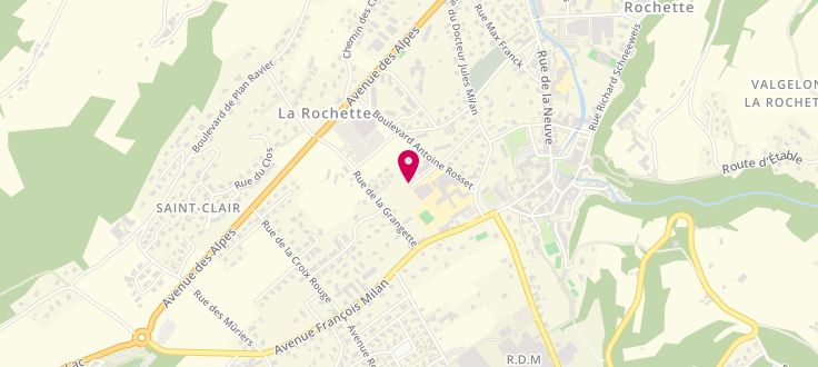 Plan de Centre Polyvalent d’Action Sociale de La Rochette, 24 Avenue du Centenaire, 73110 La Rochette
