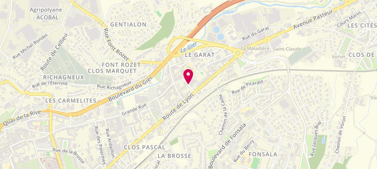 Plan de Centre Médico Social de Saint-Chamond - Bazine, 3 rue Bazine, 42400 Saint-Chamond