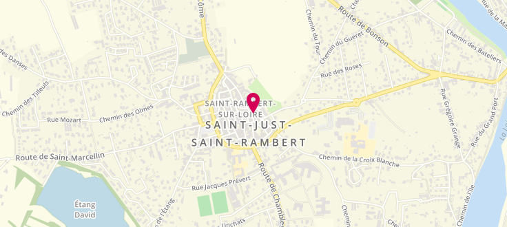 Plan de Centre de Protection Maternelle et Infantile de Saint-Just-Saint-Rambert, 4 Place de la Paix, 42170 Saint-Just-Saint-Rambert