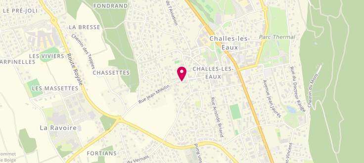 Plan de Centre Polyvalent d’Action Sociale de Challes-les-Eaux, 45, Rue Victor Hugo, 73190 Challes-les-Eaux