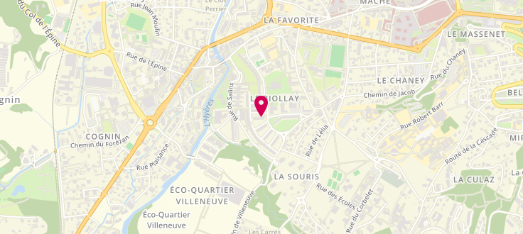 Plan de Centre Polyvalent d’Action Sociale de Chambéry - Le Biollay, 11, Rue Jean Mermoz, 73000 Chambéry