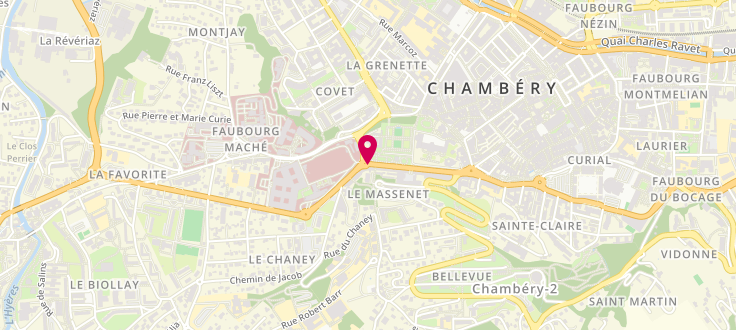 Plan de Centre Polyvalent d’Action Sociale de Chambéry - Saint Sébastien, 305 avenue de Lyon, 73000 Chambéry